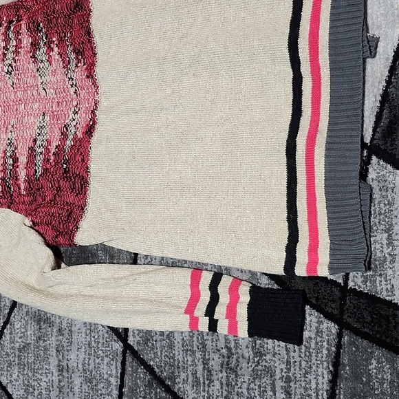 BKE AZTEC METALLIC SHIMMER OPEN CARDIGAN SWEATER - Picture 10 of 13